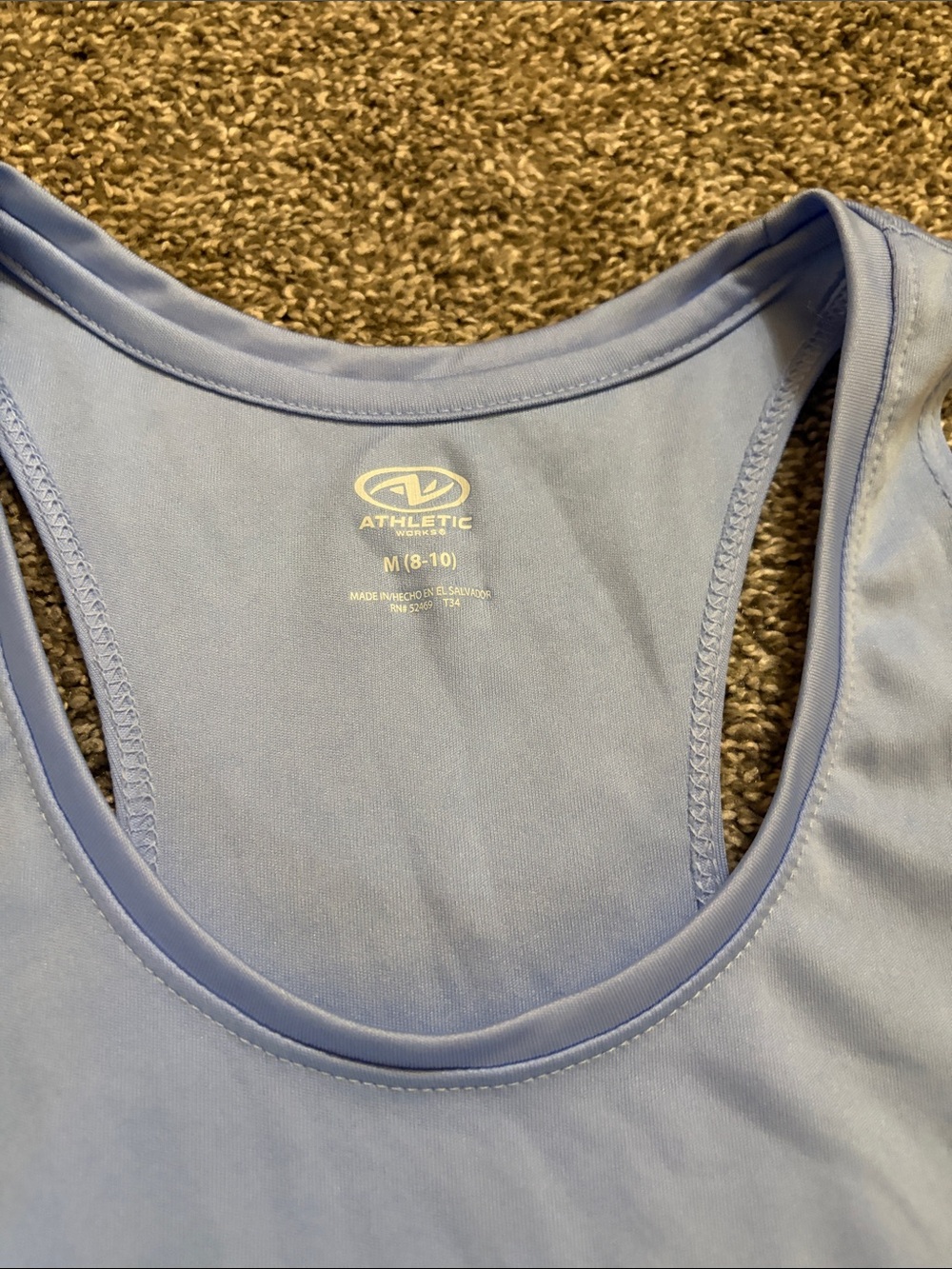 Athletic Works Periwinkle Racerback Tank Top - Picture 2 of 3